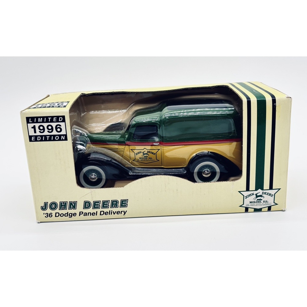 Vtg 1996 Ertl John Deere 36 Dodge Panel Delivery Fresno Equipment Truck 74042